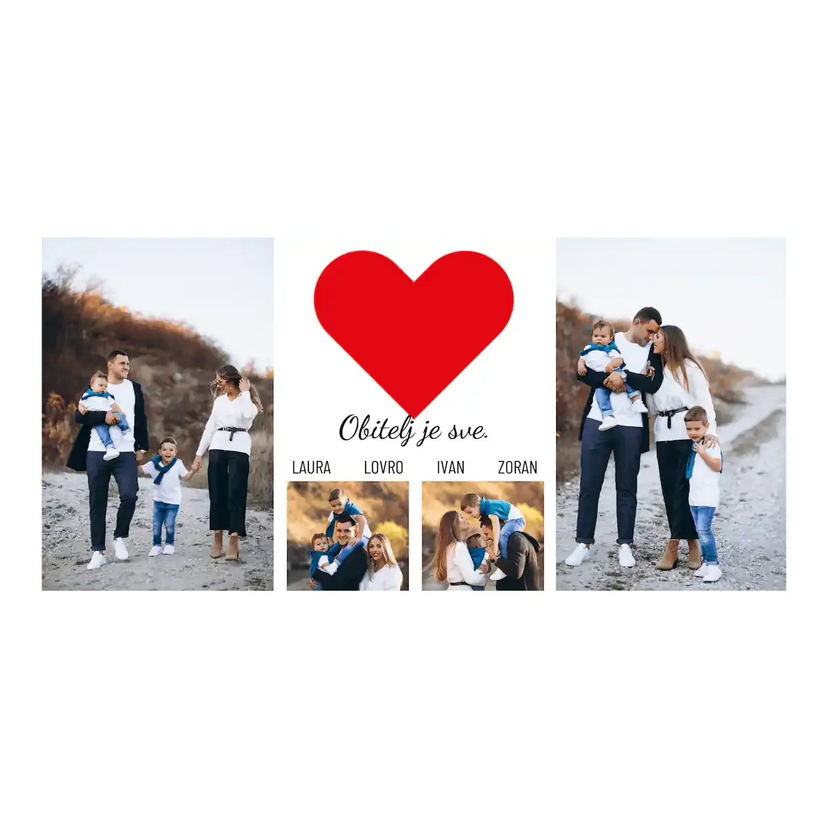 Poklon šalica s imenima za one kojima je obitelj uvijek na prvom mjestu.