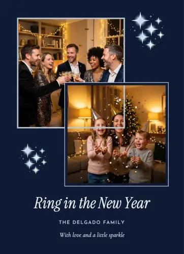 Silver Midnight holiday card