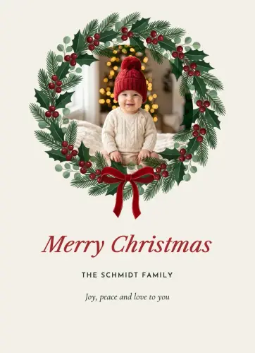 Wreath Ring holiday card