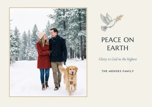 Dove of Peace holiday card