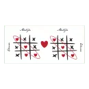 Romantična šalica s igrom križić-kružić i vašim imenima.