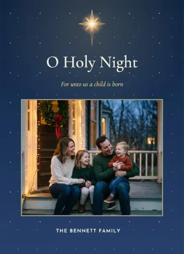 O Holy Night holiday card
