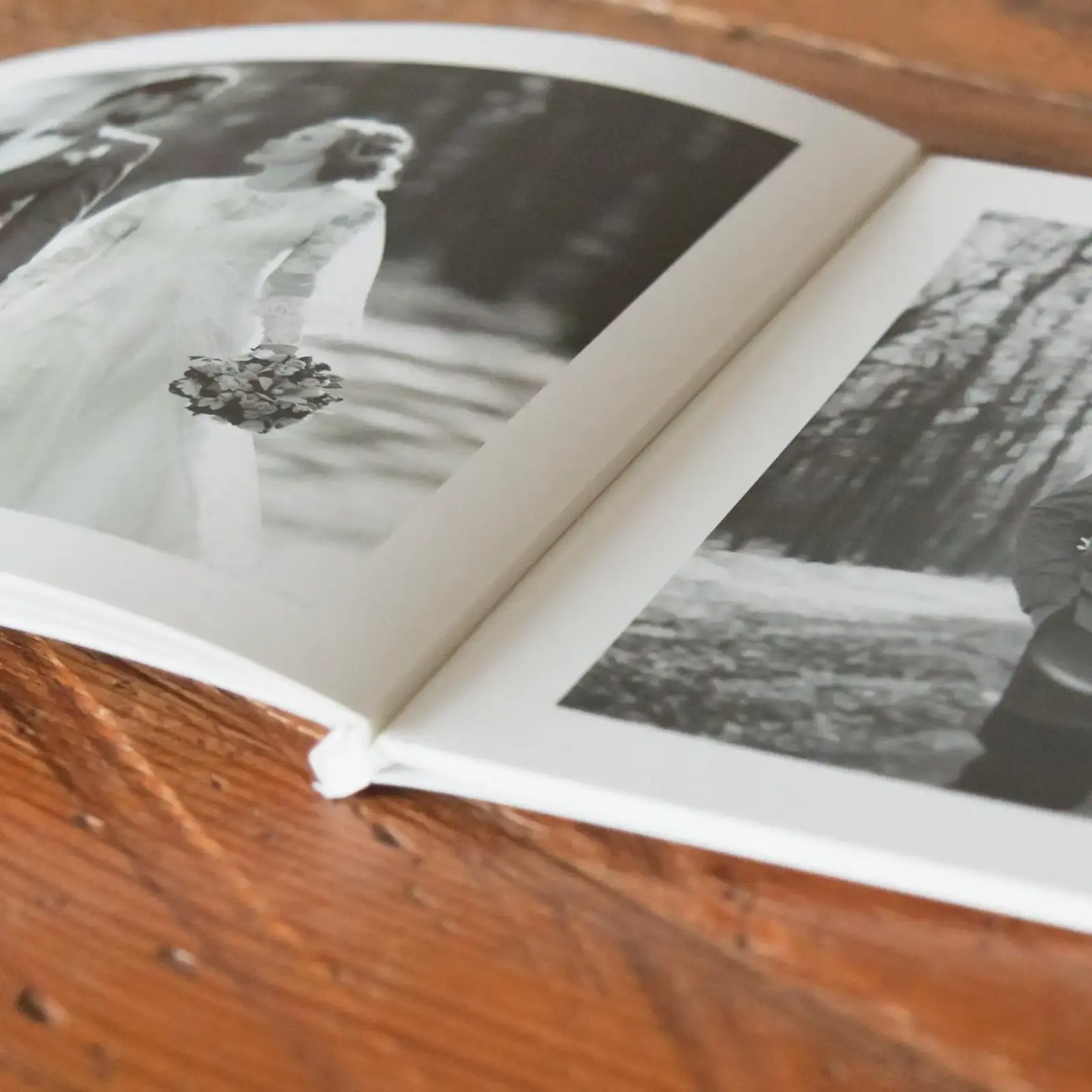 Softcover photo book with layflat pages