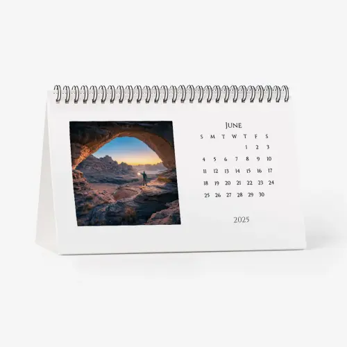Photo desk calendar stand