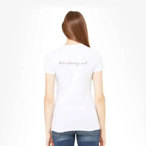 Back of personalized photo t-shirt