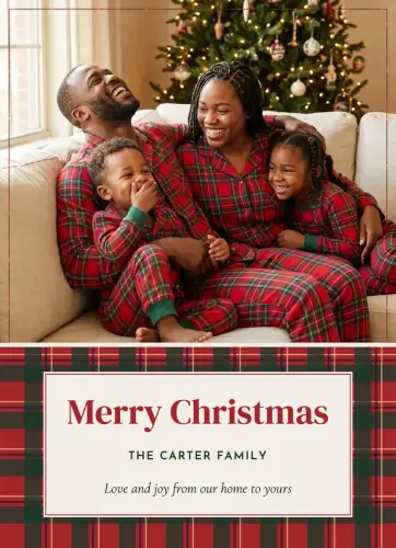Tartan Hearth holiday card