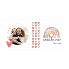 Šalica za mamu s fotografijom, toplom porukom i pastelnim detaljima punim ljubavi.