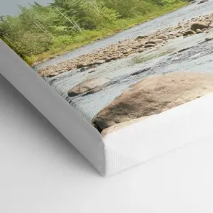 Choose a solid color apply to the sides, leaving your entire image on the front.