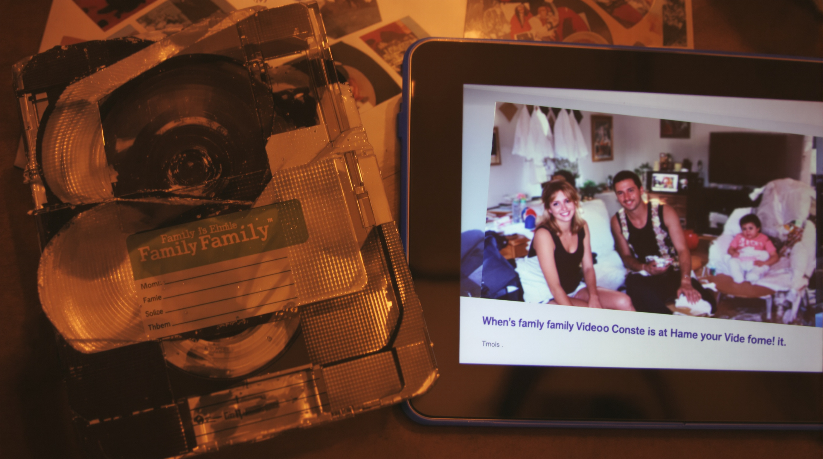 Digitizing VHS tapes into digital format for preserving family memories