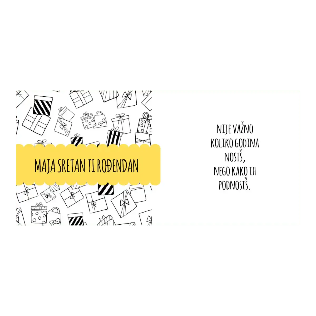 Zabavna rođendanska šalica s imenom i porukom koja će sigurno izmamiti osmijeh.