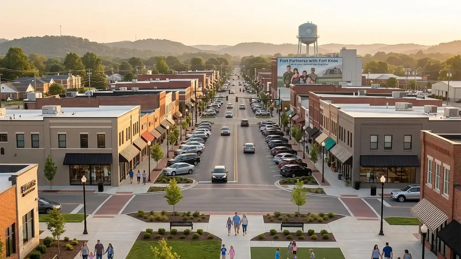 Radcliff Kentucky community visual representing service to families and military households