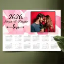 Romantični personalizirani foto kalendar sa slikama – motiv srca i ljubavi, savršen poklon za parove, Puna.hr