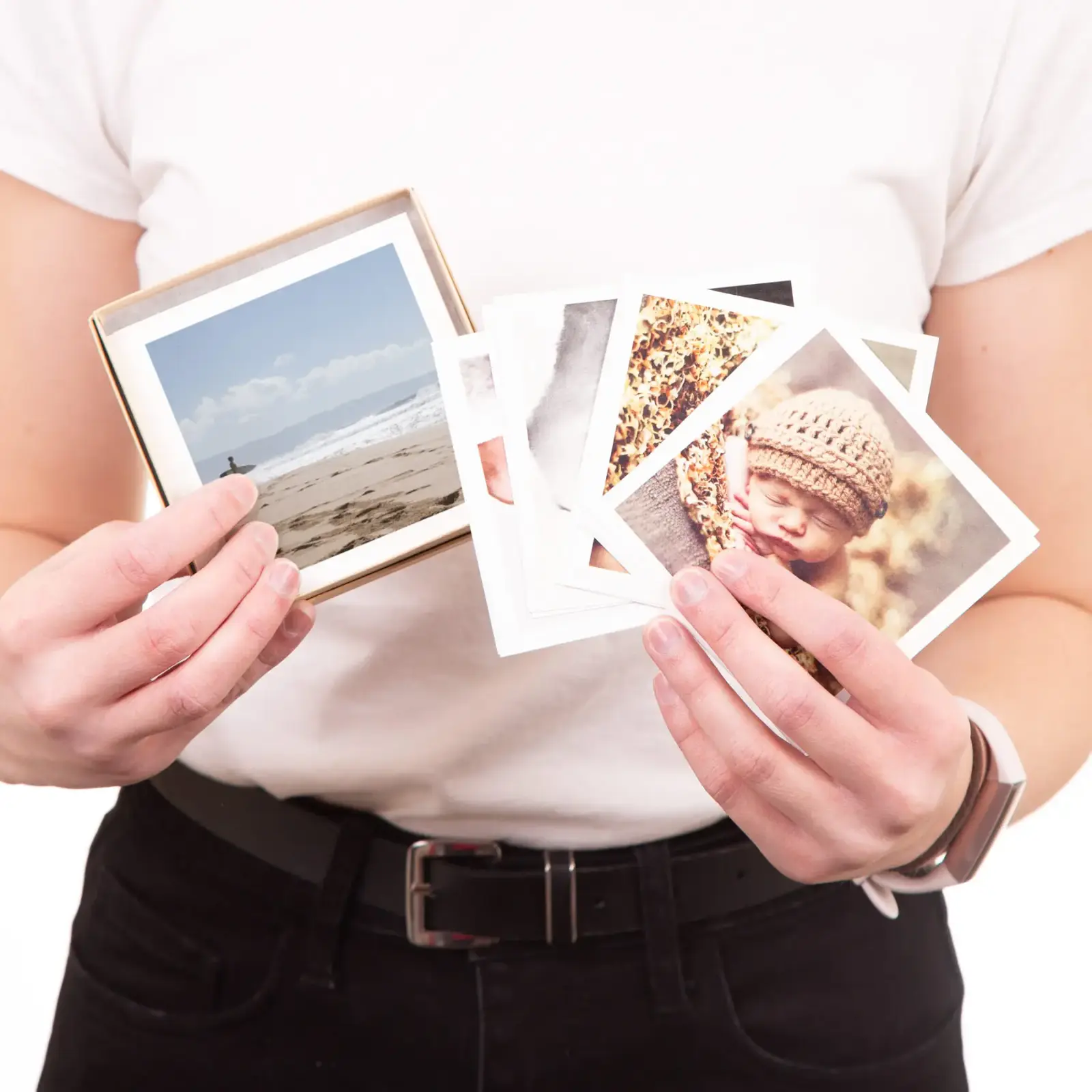 Family Pictures Printed in Square Format