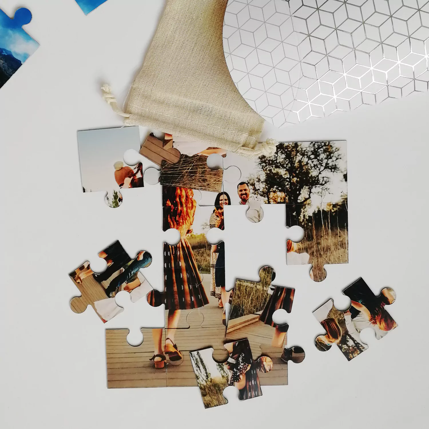 Puzzle magnétique avec photo personnalisée