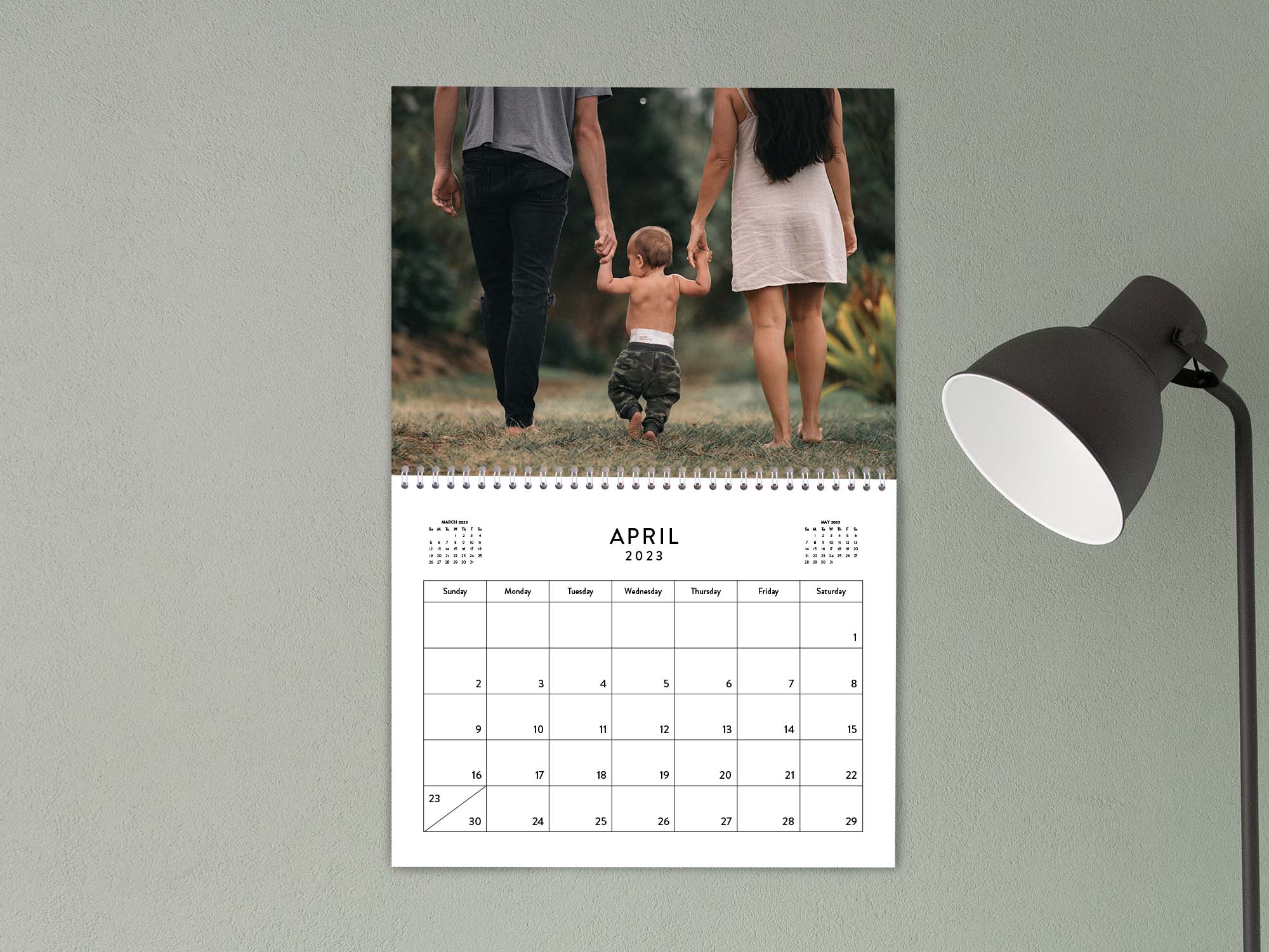 Custom Wall Calendar 2024 Customized Wall Calendars 2023 24   Lifephoto Calendar Middle Coil 11x8.5 V2 