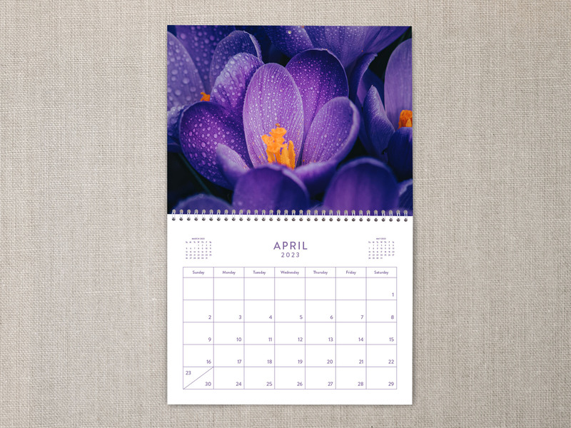 Purple Calendar Image
