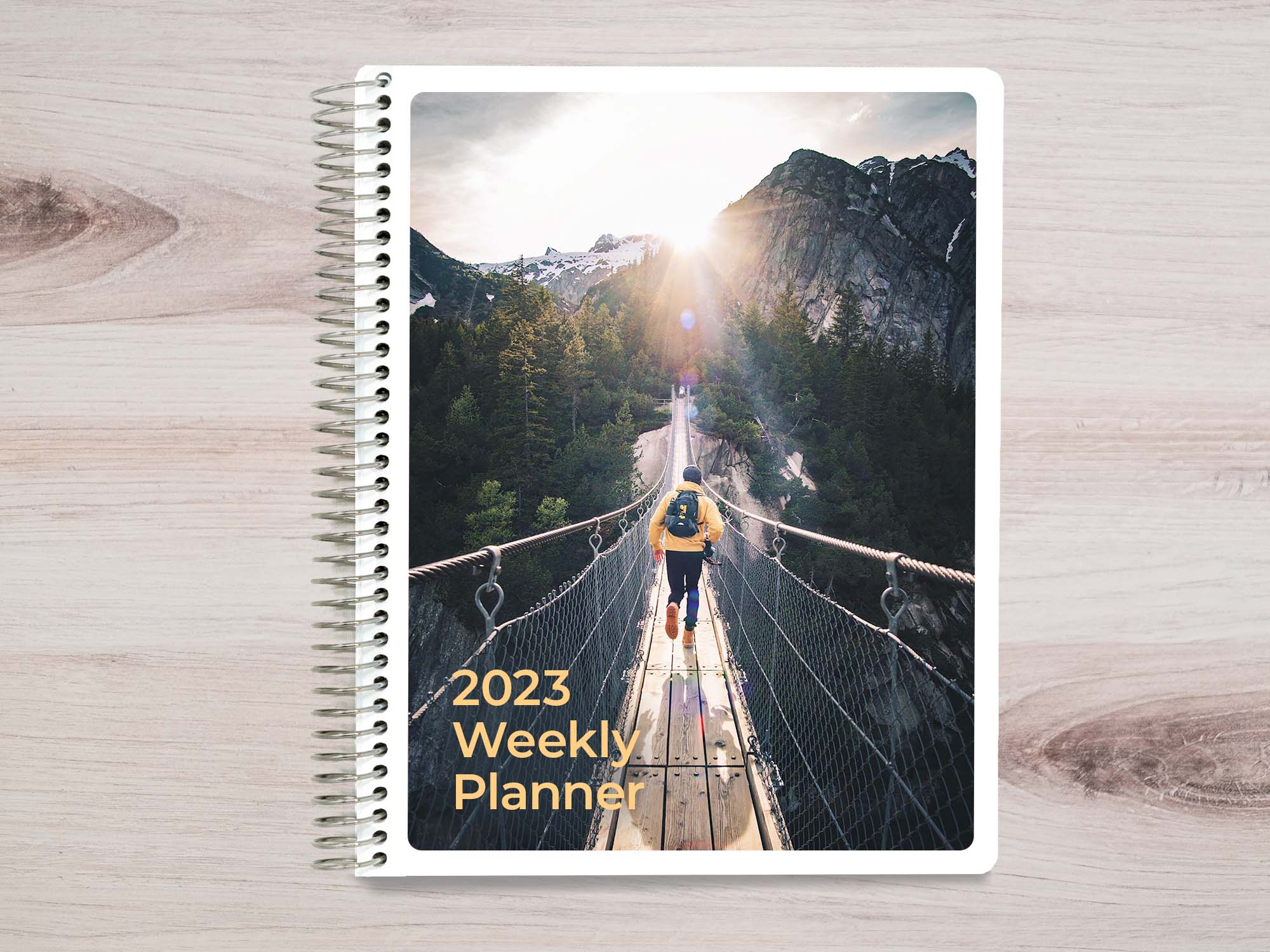 start any month year 2020 2021 2020 2 year personalized weekly planner calendar choose color for cover 