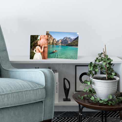 Metallic print home gallery