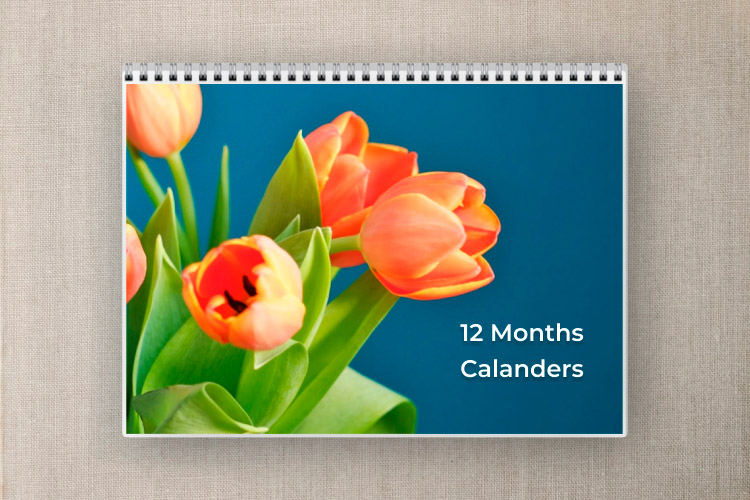 Middle coil photo calendar