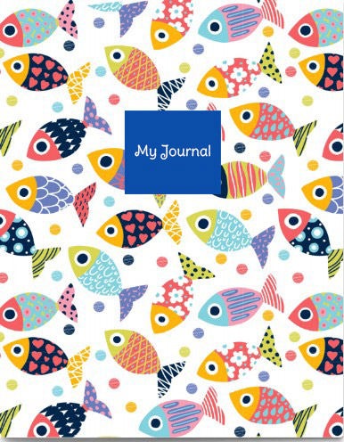 Rainbow Fish Journal Cover (7x9")