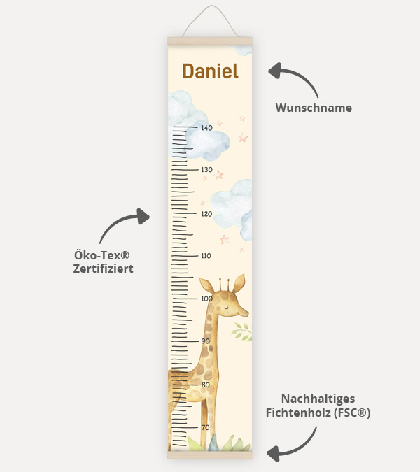 Kindermesslatte Giraffe