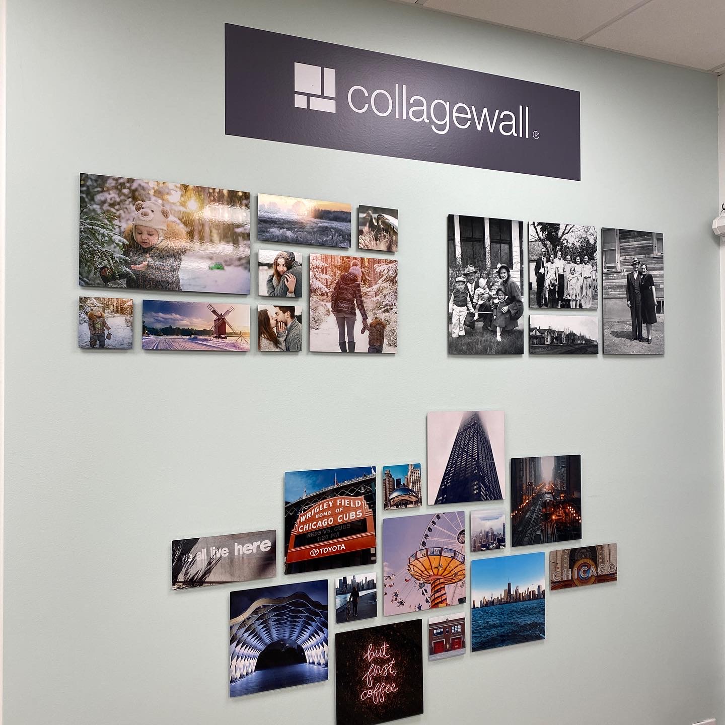 Collage wall display