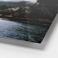Photo print on metal with rounded corners