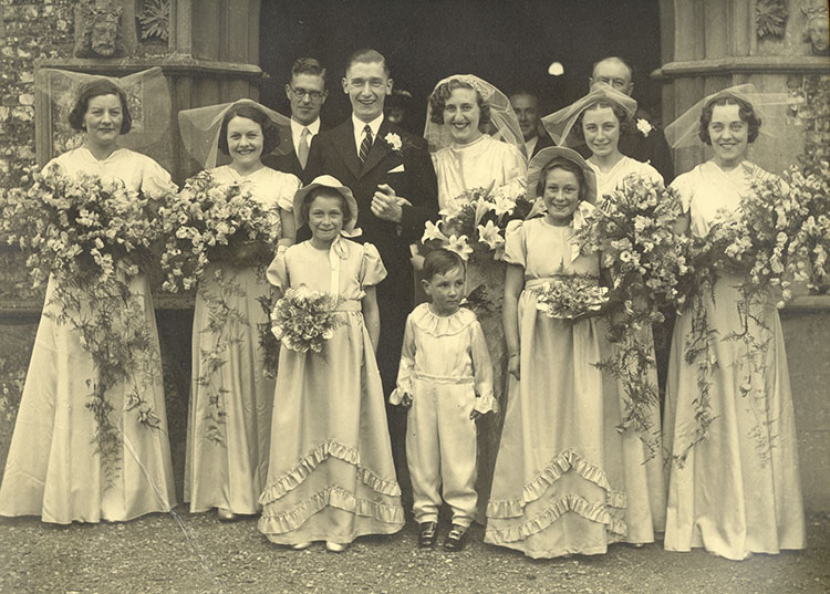 Vintage wedding photo