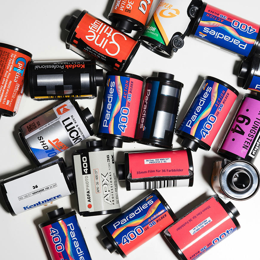 Lots of rolls of film