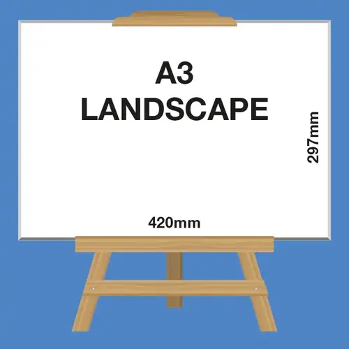 RapidStudio budget boxmount canvas print range online. Size: A3 Landscape pic 2