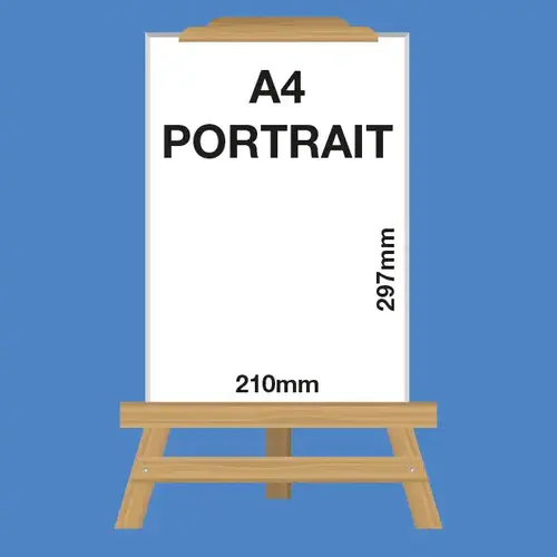 RapidStudio budget boxmount canvas print range online. Size: A4 Portrait pic 2