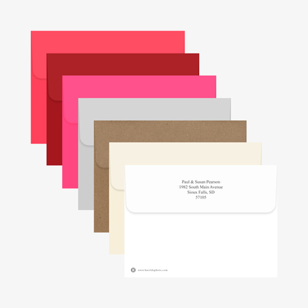 Colored Envelopes 5x7 A-7
