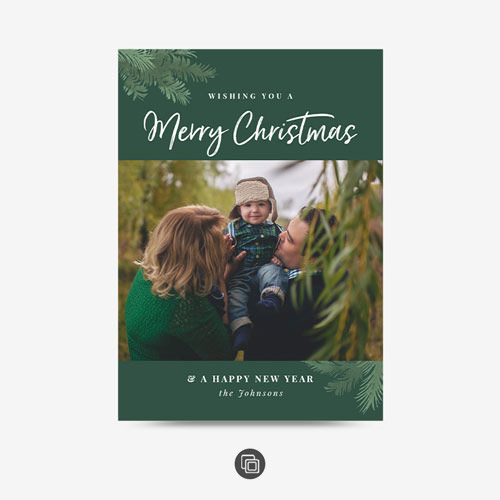 Evergreen Christmas | Flat Card