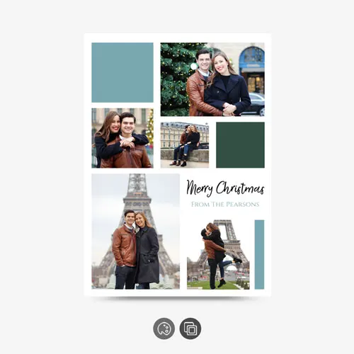 Christmas Collage | Flat Card