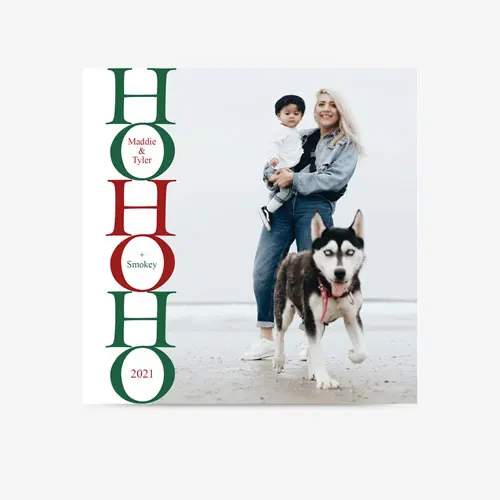 Ho Ho Ho | Sq. Flat Card