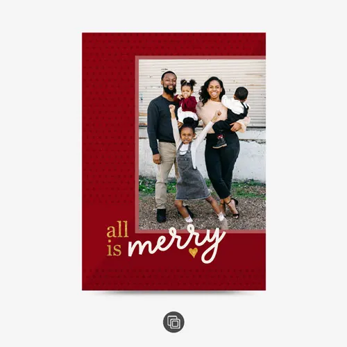 All Is Merry | Flat Card