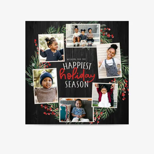 Happiest Holiday | Sq. Flat Card