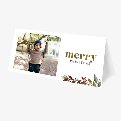 Merry Hollies | Folded Card