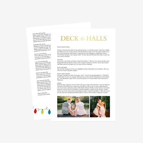 Deck the Halls | 7x10 Letter