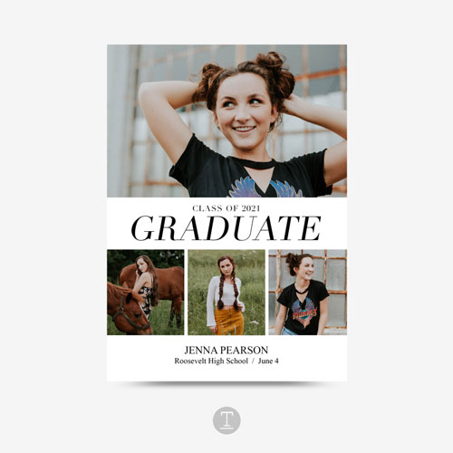 Graduate Collage | Flat Card
