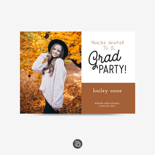 Grad Party | Flat Card