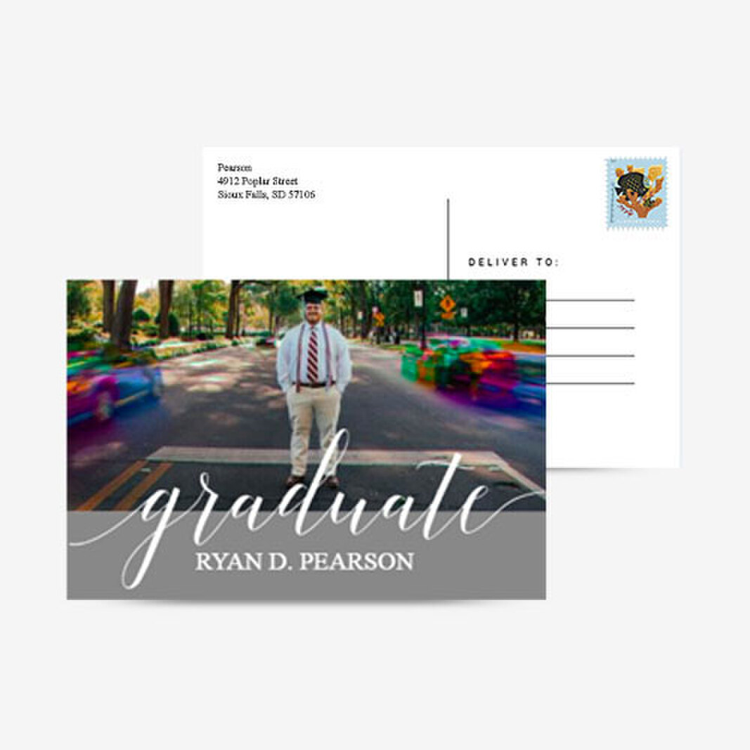 Graduation, Announcement, Invite, Postcard, Class of 2021