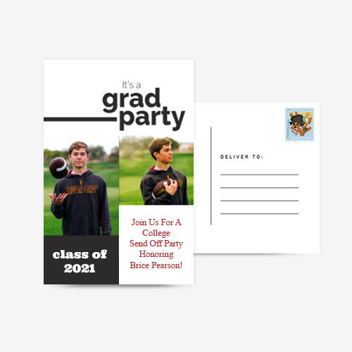 It's a Grad Party | Postcard