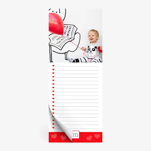 Hearts List | 4x10" Notepad