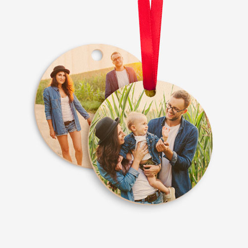 Wood Photo Ornament for your Christmas tree