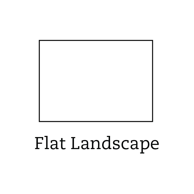 Greeting Card Flat Landscape icon