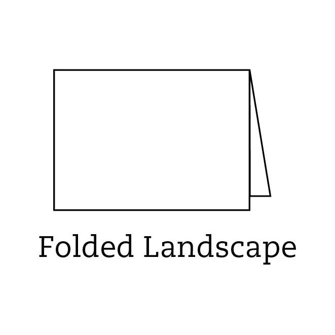 Greeting Card Folded Landscape icon